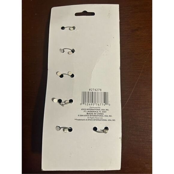 NWT set of 6 wine glass charms - Picture 3 of 3